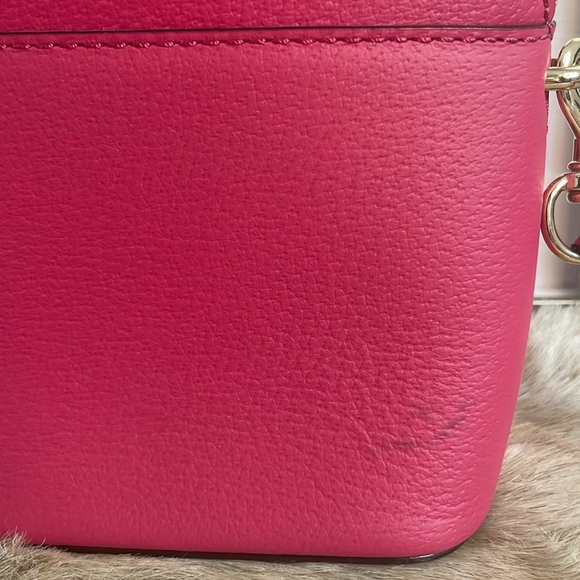 Pink Kate Spade Mini Carli Grove Street Leather crossbody bag - Picture 6 of 12